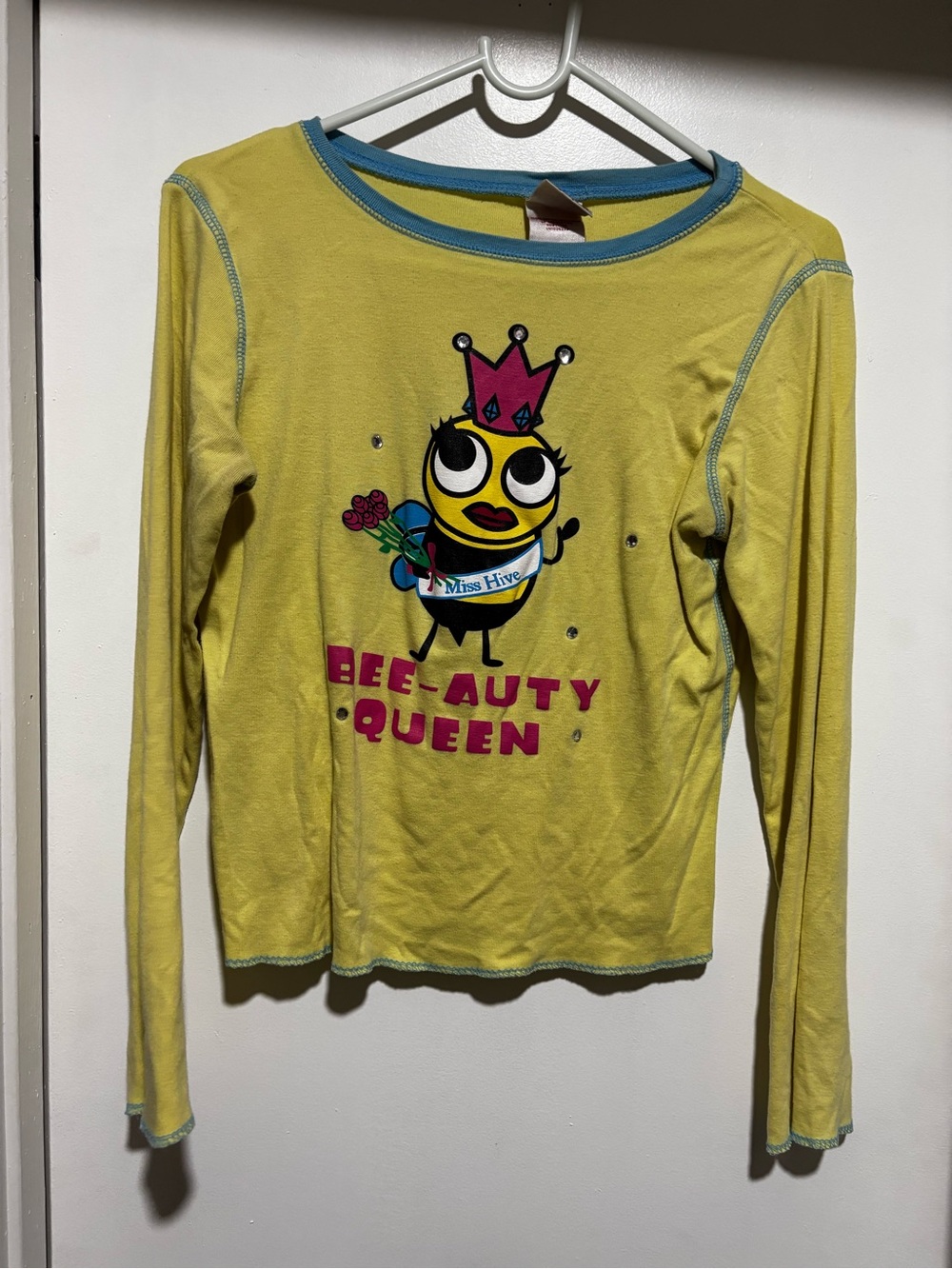 Bee-Auty Queen Long Sleeve Top - Yellow